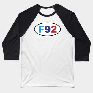 Colored F92 Chassis Code Marathon Style Baseball T-Shirt